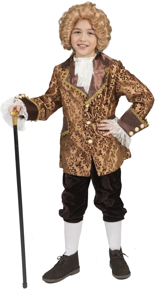 Middeleeuwen & Renaissance Kostuum | Barok Heer Amoroso | Jongen | Maat 164 | Carnaval kostuum | Verkleedkleding